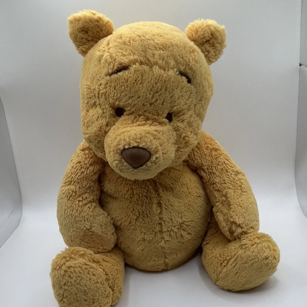 Disney Winnie The Pooh Plush Rattle Bear Weighted Heavy Soft‎ Stuffed Toy 13inch
